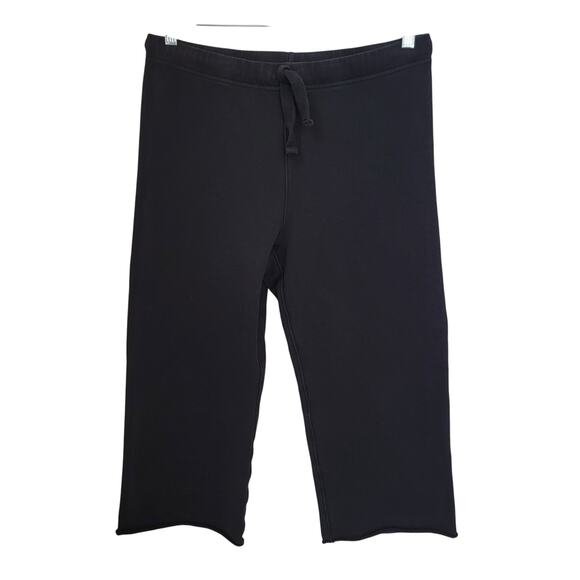 Frank & Eileen CATHERINE Triple Fleece Sweatpant Black Medium Drawstring Pull On - Picture 6 of 14